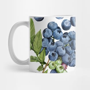 Watercolor blueberry Mug